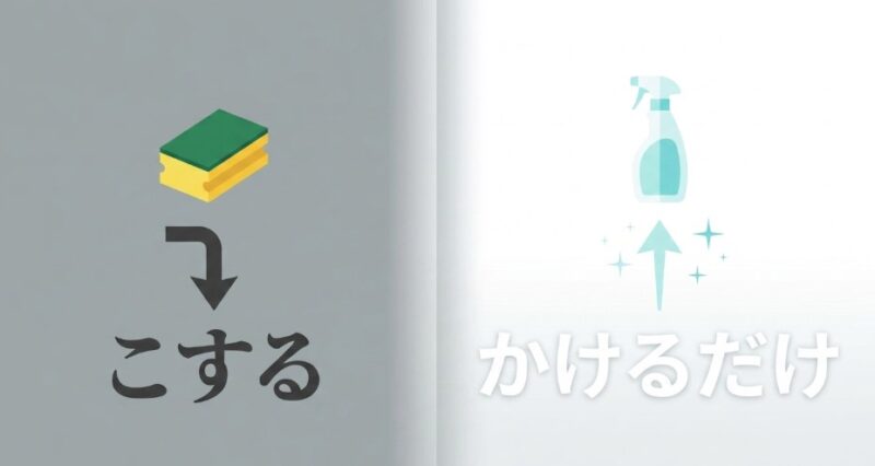 お風呂掃除は「こする」から「かけるだけ」へ