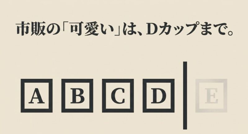 販の可愛いデザインのナイトブラはDカップまでしかなく、Eカップ以上は選択肢が少ない