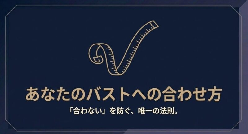 あなたのバストへの合わせ方。「合わない」を防ぐ、唯一の法則。