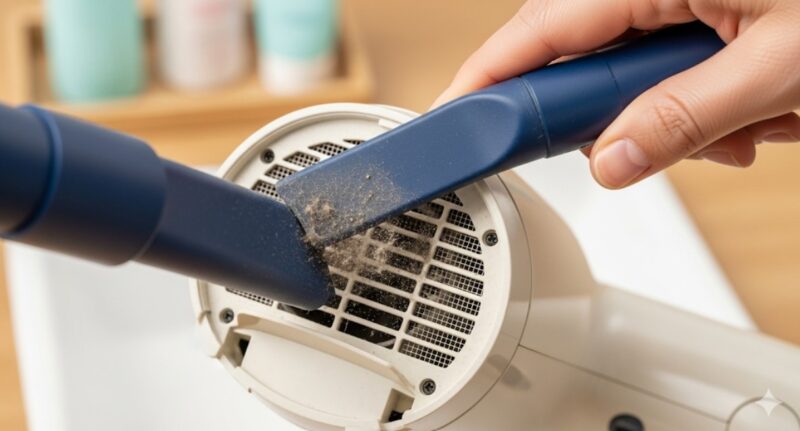 意外と汚れている吹き出し口の掃除