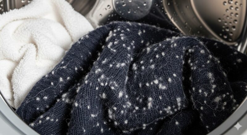 タオルと服を一緒に洗濯すると毛玉ができる？
