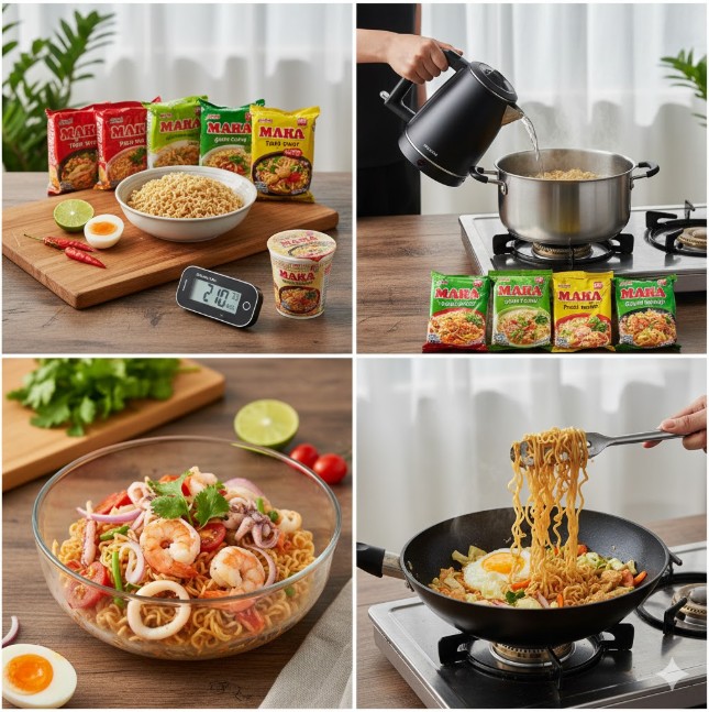 タイのインスタントラーメンMAMAの作り方｜お湯の量やアレンジ紹介