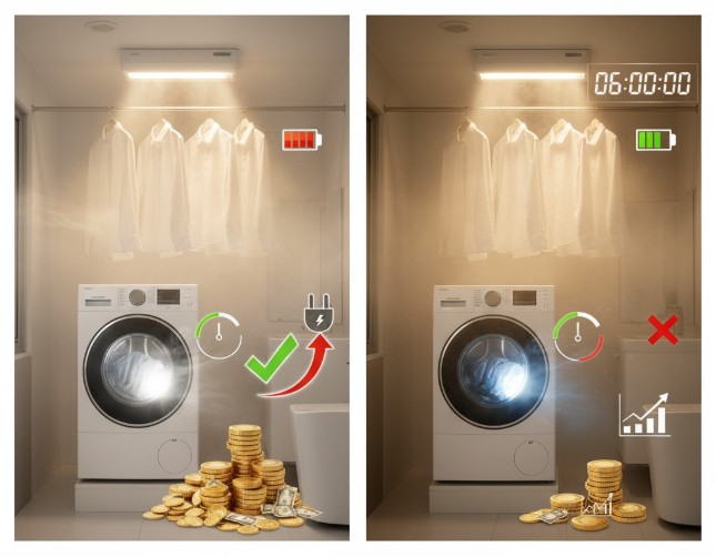 浴室乾燥機と洗濯乾燥機の電気代を比較