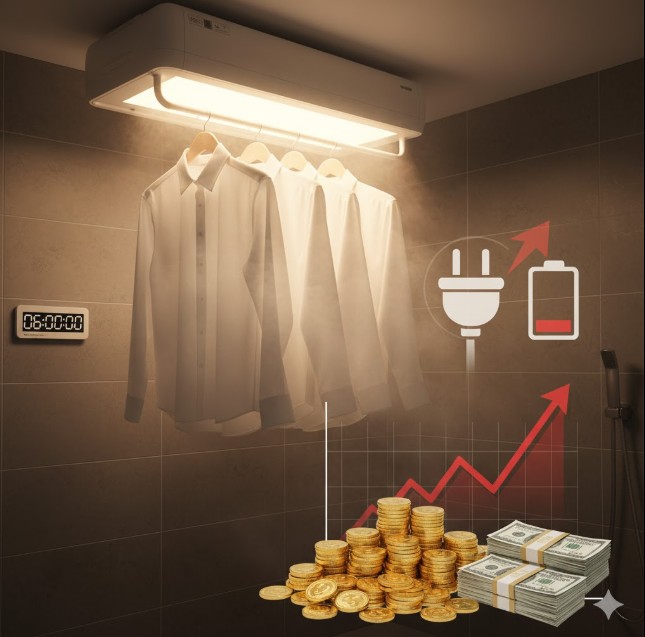 浴室乾燥機6時間利用の電気代は?