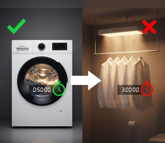 乾燥時間はどっちが早い?