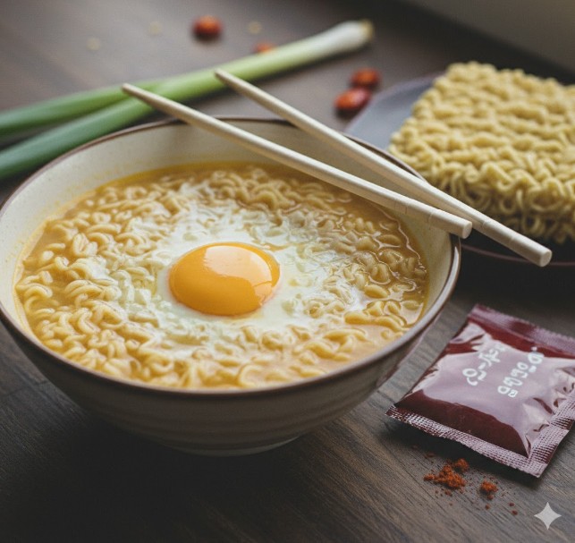 インスタントラーメンで卵が固まらない科学的理由