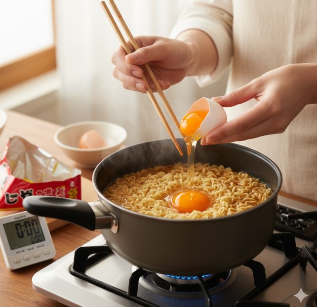 冷たい卵が熱を奪う「熱希釈」