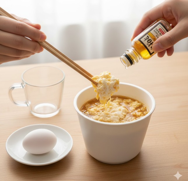 ごま油でふわふわ感をアップ