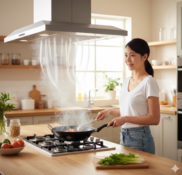 キッチンの油汚れ放置は排気能力を下げる