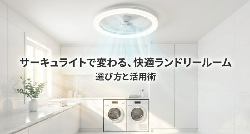 サーキュライトで変わる快適ランドリールーム