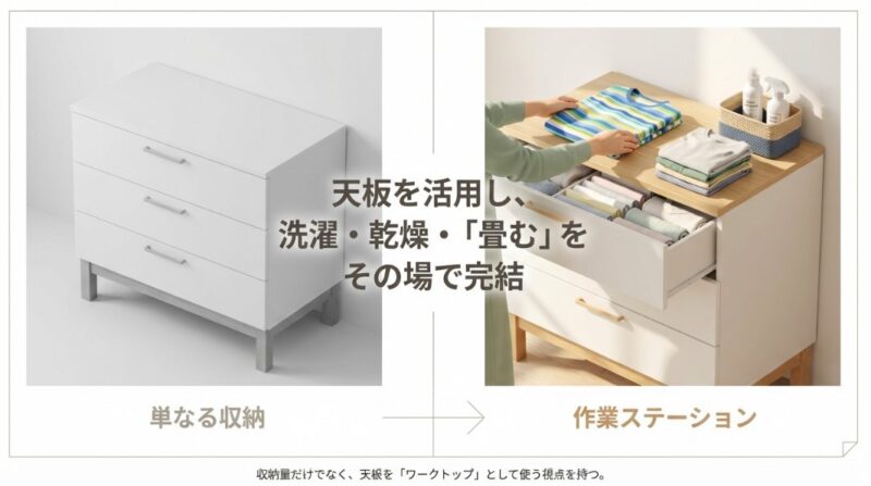 収納家具から家事を支えるワークステーションへ進化させるための基本的な考え方