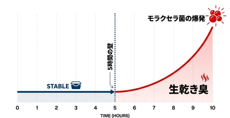 梅雨でも臭いが発生しない５時間の壁の対策