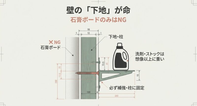 下地補強や固定方式の選び方とDIYでの注意点