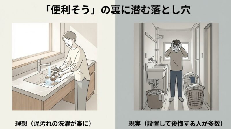 ランドリールームにスロップシンクがいらない理由