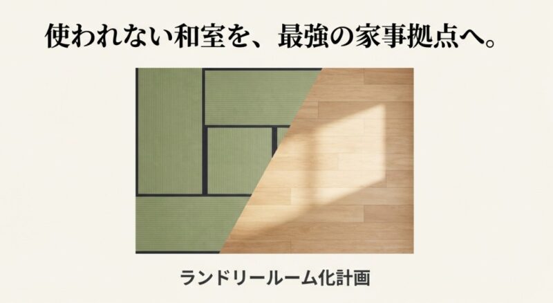 和室をランドリールームに！費用や成功のコツを徹底解説