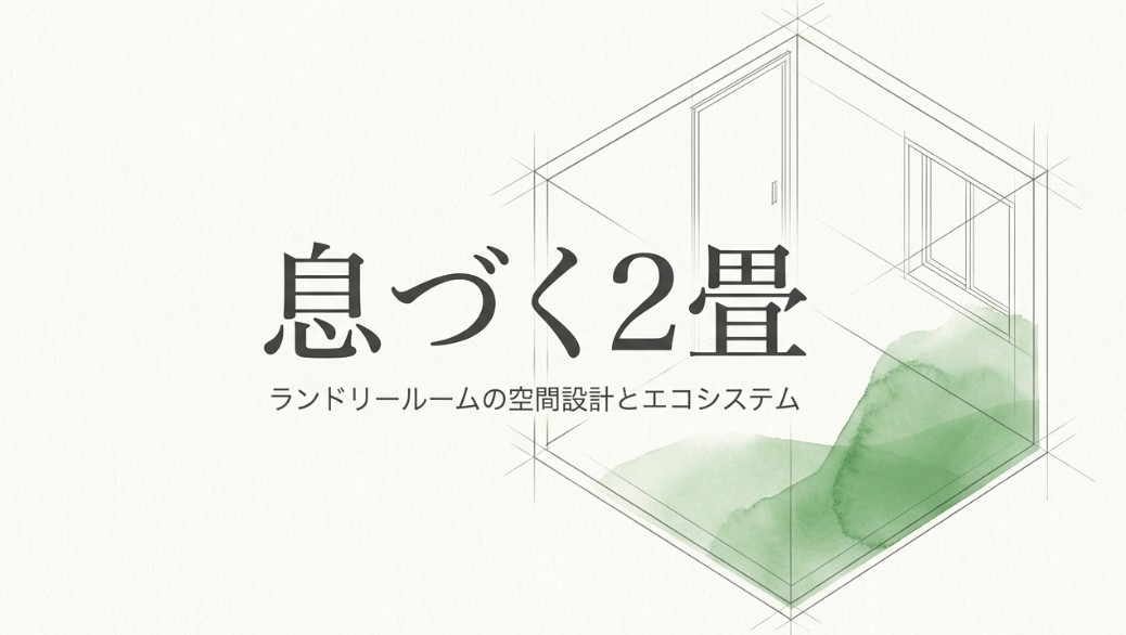 2畳のランドリールームにアイアンバーを！失敗しない空間設計術